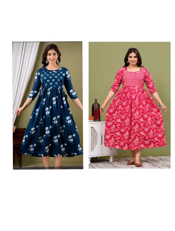 Rani_patkha_cotton_maternity_and_feeding_kurti_combo