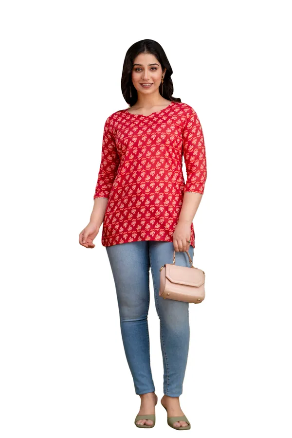 Red_raddian_cotton_printed_top