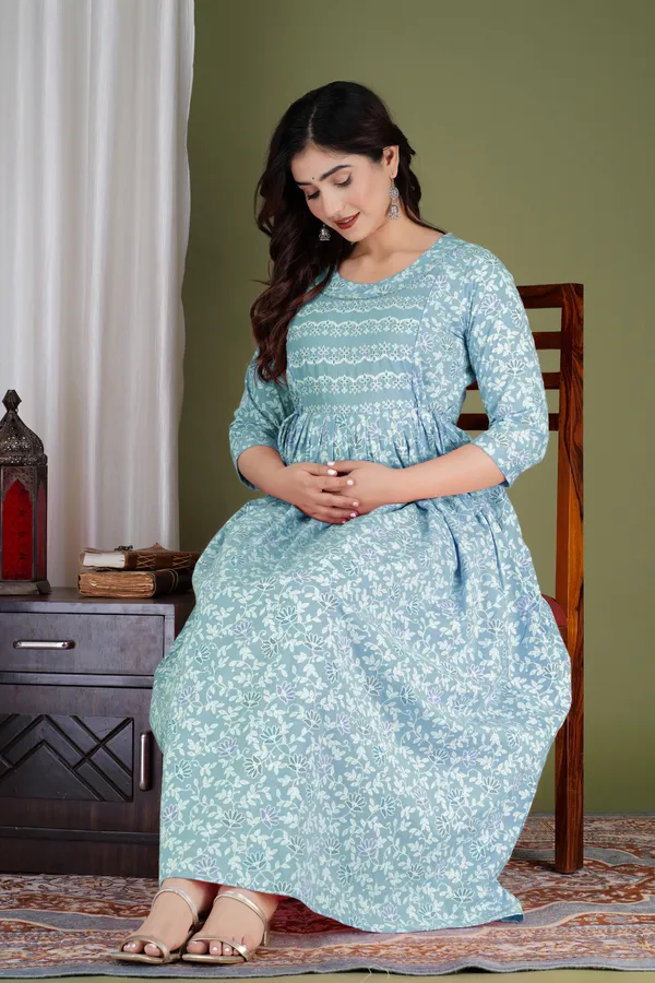 Sky_bloom_cotton_maternity_and_feeding_kurti_Combo_Of_2