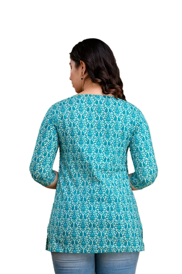 Sky_blue_bubble_cotton_printed_top