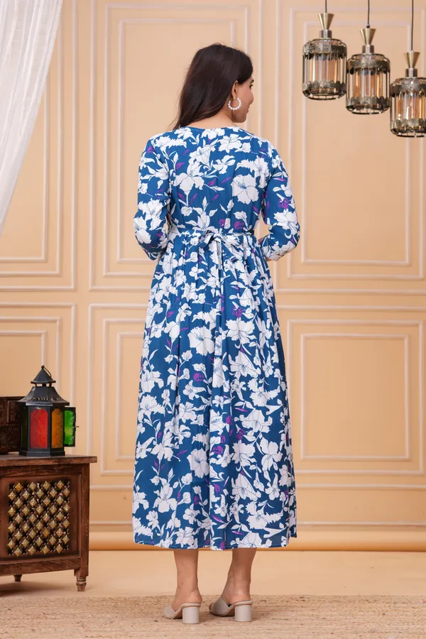 White_moon_rayon_maternity_and_feeding_kurti