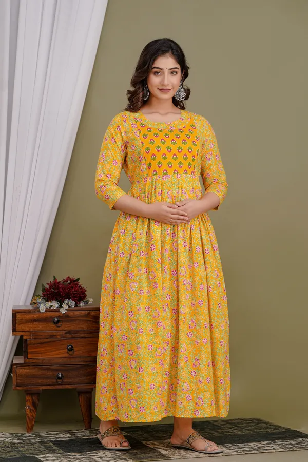 Yammi_cotton_maternity_and_feeding_kurti_Combo_Of_2