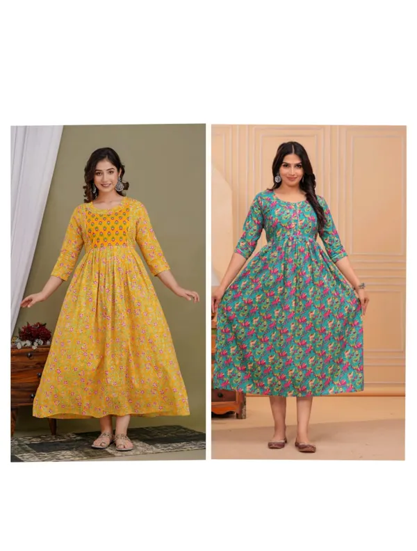 Yammi_cotton_maternity_and_feeding_kurti_Combo_Of_2