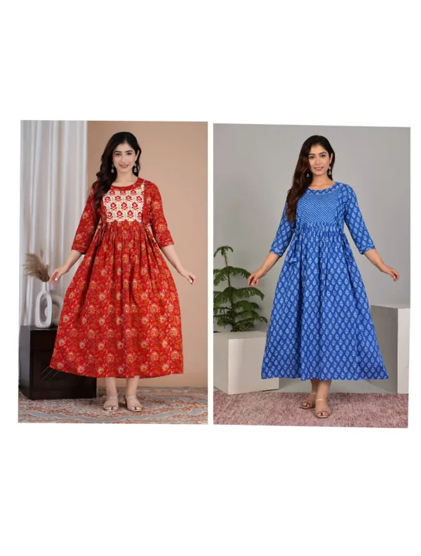 cherry_blu_combo_cotton_maternity_and_feeding_kurti_Combo_Of_2