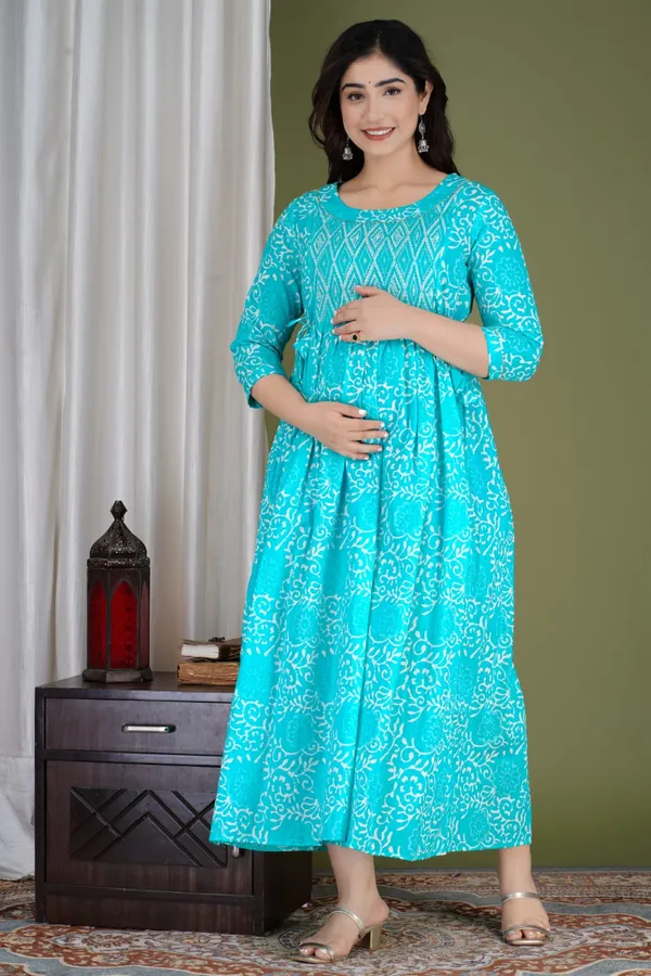 sweet_corn_ziczk_cotton_maternity_And_feeding_kurti_Combo_Of_2