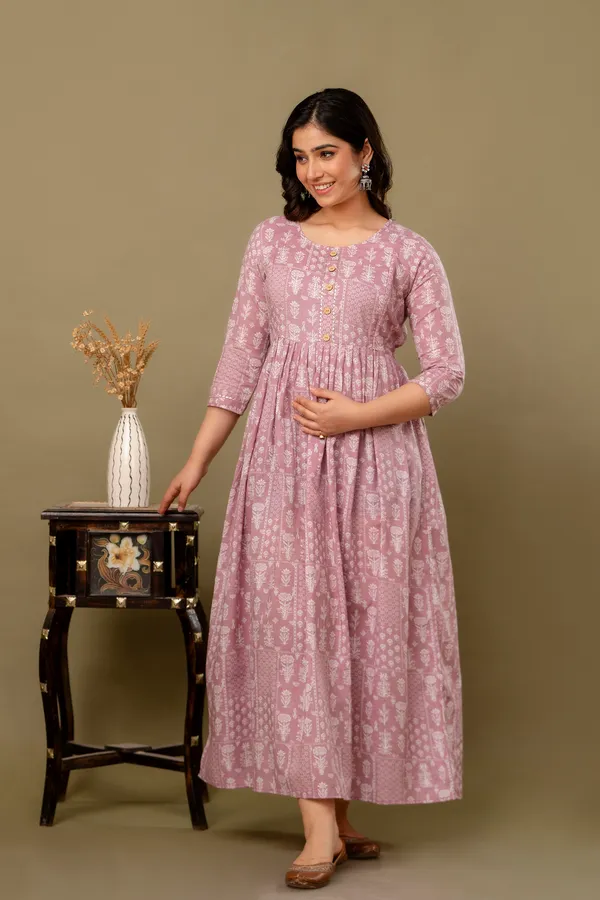 ziczacking_mix_cotton_maternity_and_feeding_kurti_Combo_Of_2