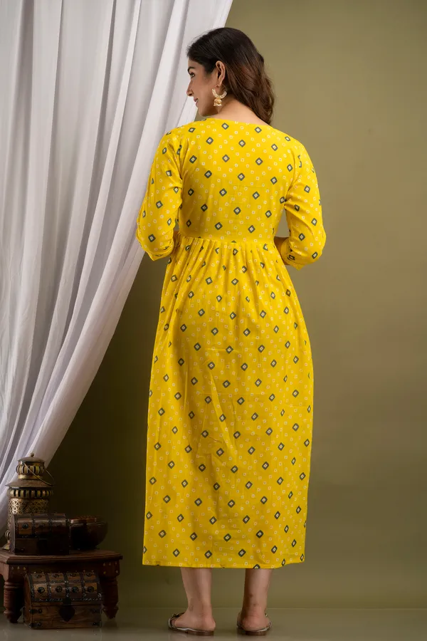 Yellow_Cotton_Maternity_Gown_By_Nevisha_Style