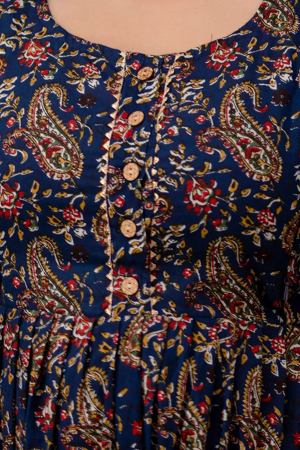 Blue_Maternity_And_Feeding_Kurti