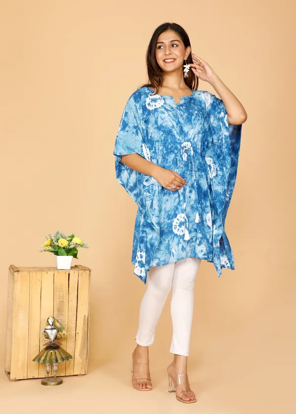 Blue_Rayon_Printed_Kaftan