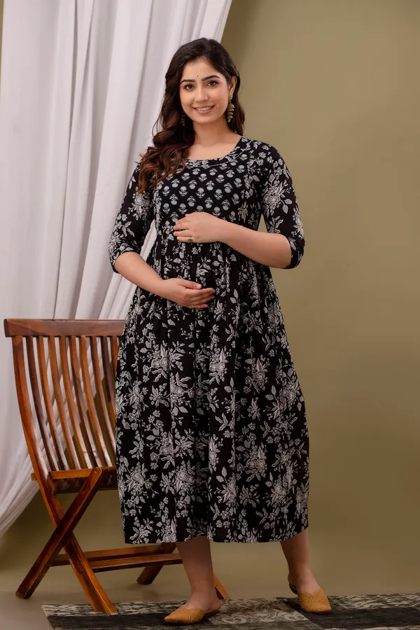 Black_Maternity_And_Feeding_Gown__By_Nevisha_Style