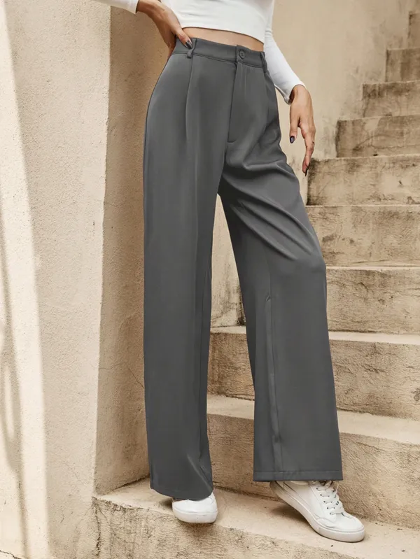 Klasik_Classic_Grey_High-Rise_Pleated_Korean_Pant_&_Trouser