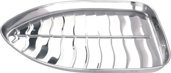 Silver_Stainless_Steel_Leaf_Shaped_Banana_Plates/Dinner_Plates/Lunch_Plates_(11_Inch_Banana_Leaf)