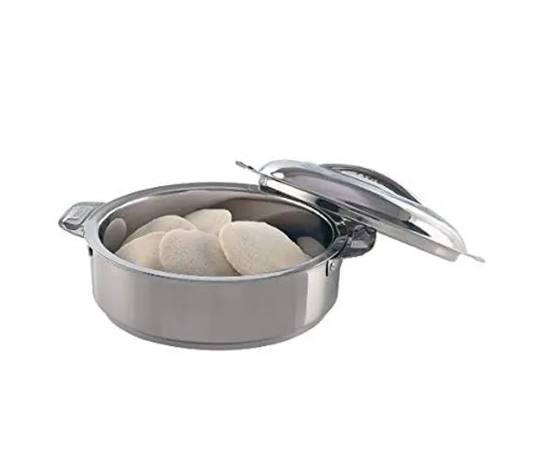Grey_Stainless_Steel_Insulated_Casserole/Hot_Pot