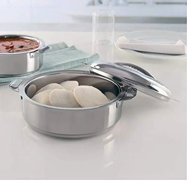 Grey_Stainless_Steel_Insulated_Casserole/Hot_Pot