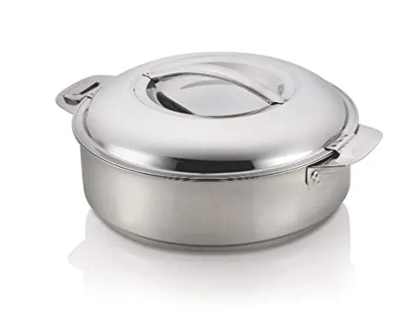 Grey_Stainless_Steel_Insulated_Casserole/Hot_Pot