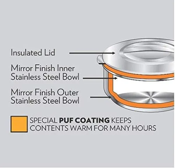Grey_Stainless_Steel_Insulated_Casserole/Hot_Pot