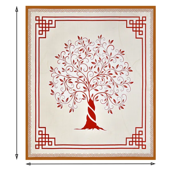 380_TC_King_Size_100%_Cotton_Bedsheet_With_Two_Pillow_Covers_/_Snowbloom_print_bedsheet_-_275_X_275_cm_(King_size)
