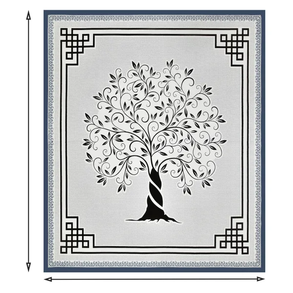 380_TC_King_Size_100%_Cotton_Bedsheet_With_Two_Pillow_Covers_/_Snowbloom_print_bedsheet_-_275_X_275_cm_(King_size)