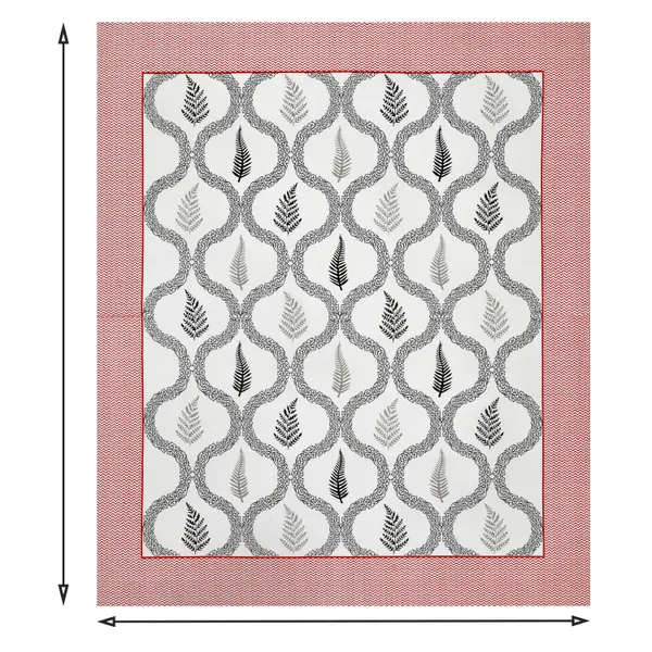380_TC_King_Size_100%_Cotton_Bedsheet_With_Two_Pillow_Covers_/_Snowbloom_print_bedsheet_-_275_X_275_cm_(King_size)