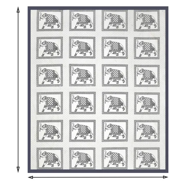 380_TC_King_Size_100%_Cotton_Bedsheet_With_Two_Pillow_Covers_/_Snowbloom_print_bedsheet_-_275_X_275_cm_(King_size)