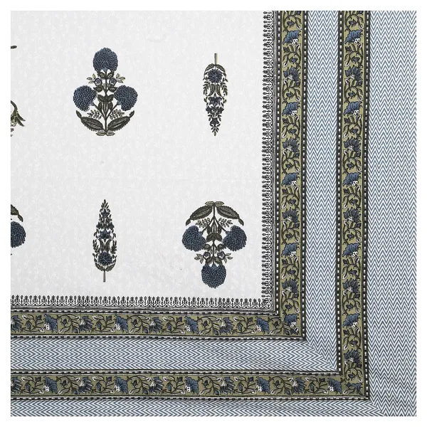 380_TC_King_Size_100%_Cotton_Bedsheet_With_Two_Pillow_Covers_/_handblock_print_bedsheet_-_275_X_275_cm_(King_size)