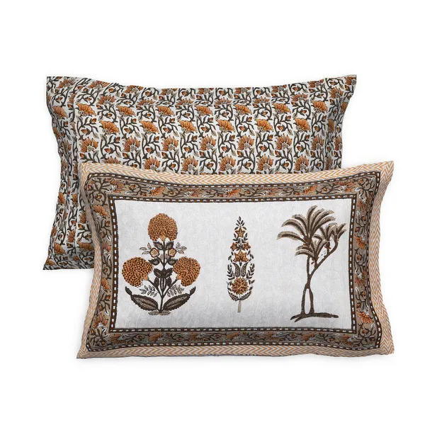380_TC_King_Size_100%_Cotton_Bedsheet_With_Two_Pillow_Covers_/_handblock_print_bedsheet_-_275_X_275_cm_(King_size)