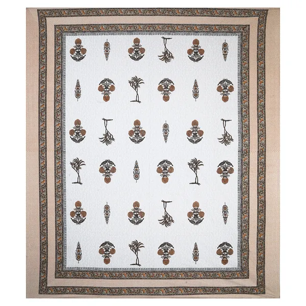 380_TC_King_Size_100%_Cotton_Bedsheet_With_Two_Pillow_Covers_/_handblock_print_bedsheet_-_275_X_275_cm_(King_size)