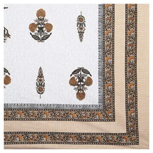 380_TC_King_Size_100%_Cotton_Bedsheet_With_Two_Pillow_Covers_/_handblock_print_bedsheet_-_275_X_275_cm_(King_size)