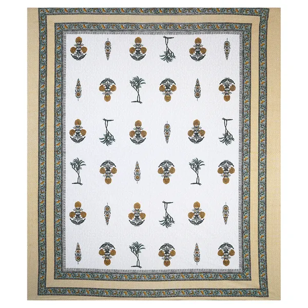 380_TC_King_Size_100%_Cotton_Bedsheet_With_Two_Pillow_Covers_/_handblock_print_bedsheet_-_275_X_275_cm_(King_size)