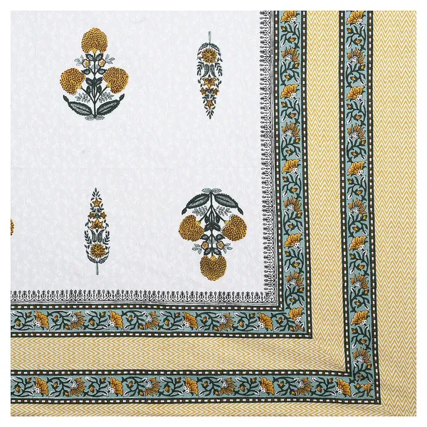 380_TC_King_Size_100%_Cotton_Bedsheet_With_Two_Pillow_Covers_/_handblock_print_bedsheet_-_275_X_275_cm_(King_size)