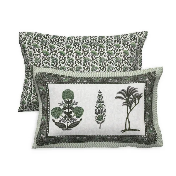 380_TC_King_Size_100%_Cotton_Bedsheet_With_Two_Pillow_Covers_/_handblock_print_bedsheet_-_275_X_275_cm_(King_size)