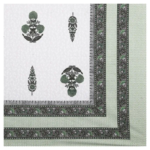 380_TC_King_Size_100%_Cotton_Bedsheet_With_Two_Pillow_Covers_/_handblock_print_bedsheet_-_275_X_275_cm_(King_size)