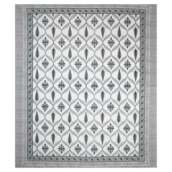 380_TC_King_Size_100%_Cotton_Bedsheet_With_Two_Pillow_Covers_/_handblock_print_bedsheet_-_275_X_275_cm_(King_size)