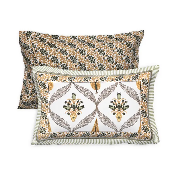 380_TC_King_Size_100%_Cotton_Bedsheet_With_Two_Pillow_Covers_/_handblock_print_bedsheet_-_275_X_275_cm_(King_size)