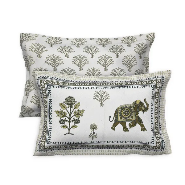380_TC_King_Size_100%_Cotton_Bedsheet_With_Two_Pillow_Covers_/_handblock_print_bedsheet_-_275_X_275_cm_(King_size)