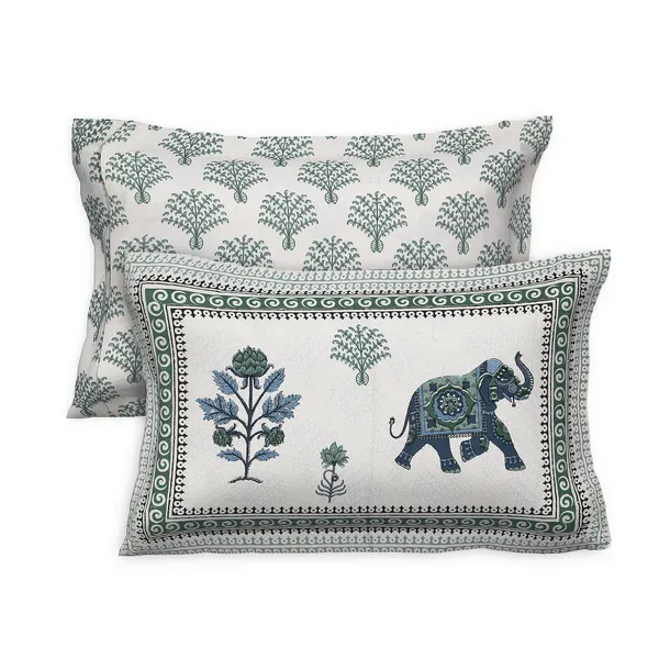 380_TC_King_Size_100%_Cotton_Bedsheet_With_Two_Pillow_Covers_/_handblock_print_bedsheet_-_275_X_275_cm_(King_size)