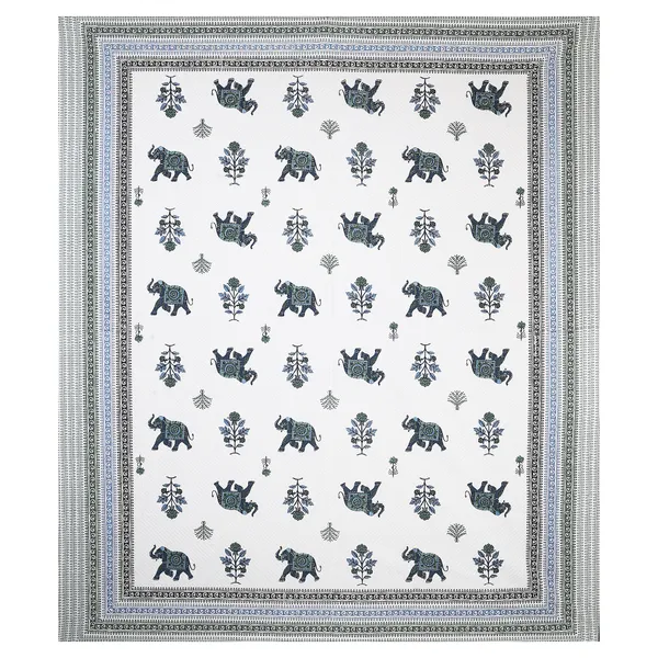 380_TC_King_Size_100%_Cotton_Bedsheet_With_Two_Pillow_Covers_/_handblock_print_bedsheet_-_275_X_275_cm_(King_size)