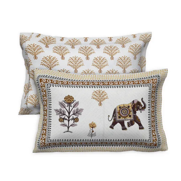 380_TC_King_Size_100%_Cotton_Bedsheet_With_Two_Pillow_Covers_/_handblock_print_bedsheet_-_275_X_275_cm_(King_size)