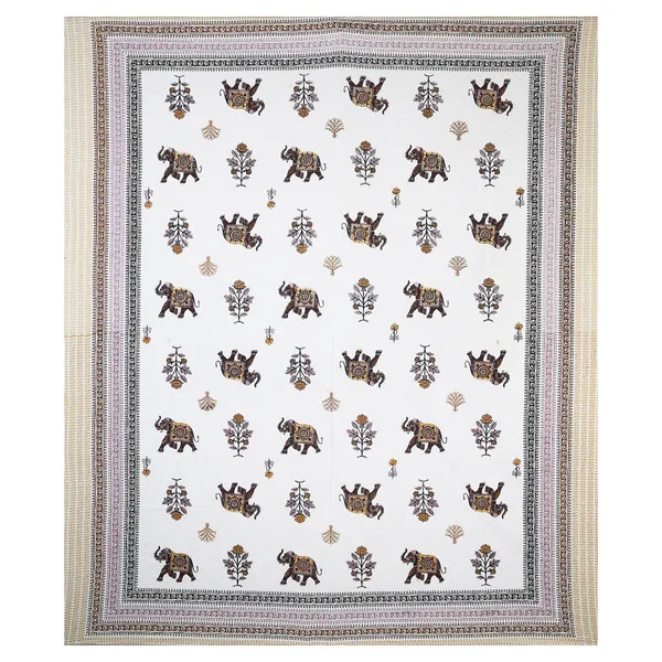 380_TC_King_Size_100%_Cotton_Bedsheet_With_Two_Pillow_Covers_/_handblock_print_bedsheet_-_275_X_275_cm_(King_size)