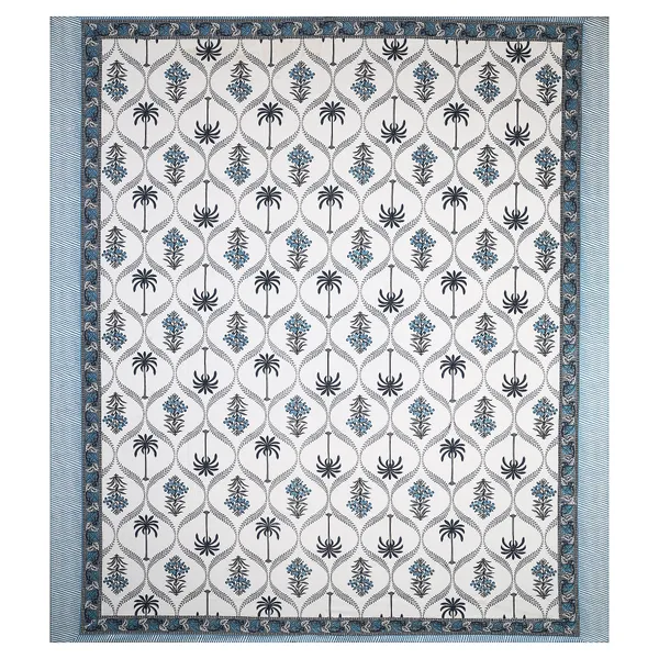 380_TC_King_Size_100%_Cotton_Bedsheet_With_Two_Pillow_Covers_/_handblock_print_bedsheet_-_275_X_275_cm_(King_size)