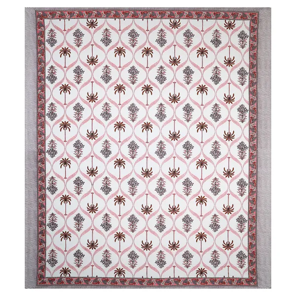 380_TC_King_Size_100%_Cotton_Bedsheet_With_Two_Pillow_Covers_/_handblock_print_bedsheet_-_275_X_275_cm_(King_size)