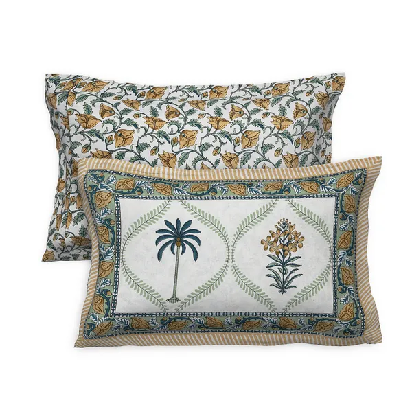 380_TC_King_Size_100%_Cotton_Bedsheet_With_Two_Pillow_Covers_/_handblock_print_bedsheet_-_275_X_275_cm_(King_size)