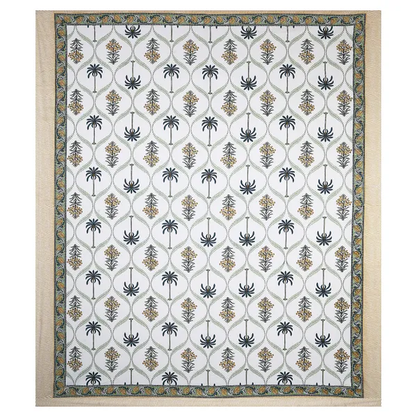 380_TC_King_Size_100%_Cotton_Bedsheet_With_Two_Pillow_Covers_/_handblock_print_bedsheet_-_275_X_275_cm_(King_size)