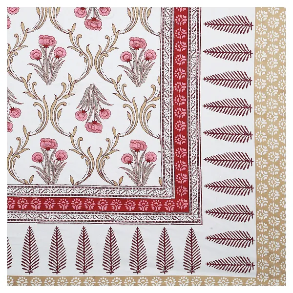 380_TC_King_Size_100%_Cotton_Bedsheet_With_Two_Pillow_Covers_/_handblock_print_bedsheet_-_275_X_275_cm_(King_size)
