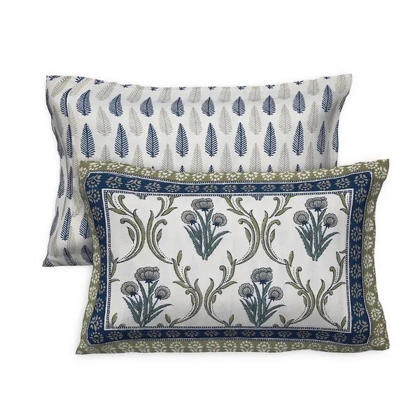380_TC_King_Size_100%_Cotton_Bedsheet_With_Two_Pillow_Covers_/_handblock_print_bedsheet_-_275_X_275_cm_(King_size)