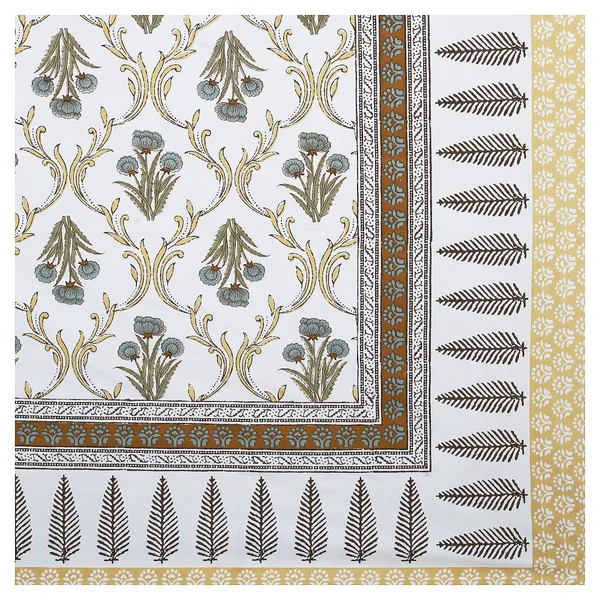 380_TC_King_Size_100%_Cotton_Bedsheet_With_Two_Pillow_Covers_/_handblock_print_bedsheet_-_275_X_275_cm_(King_size)