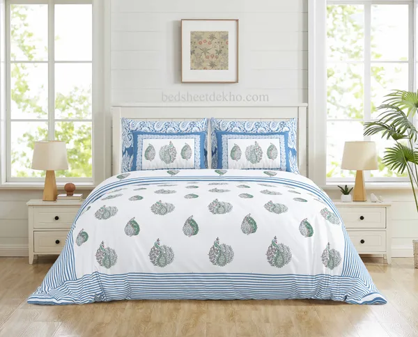 Handcrafted_Jaipur_King_Size_Bedsheet_-_Elegant_Handblock_Print_Design