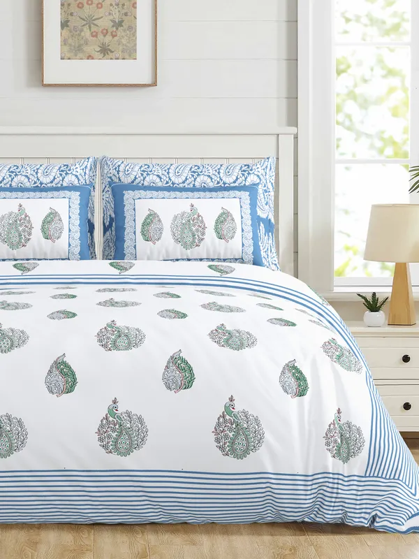 Handcrafted_Jaipur_King_Size_Bedsheet_-_Elegant_Handblock_Print_Design