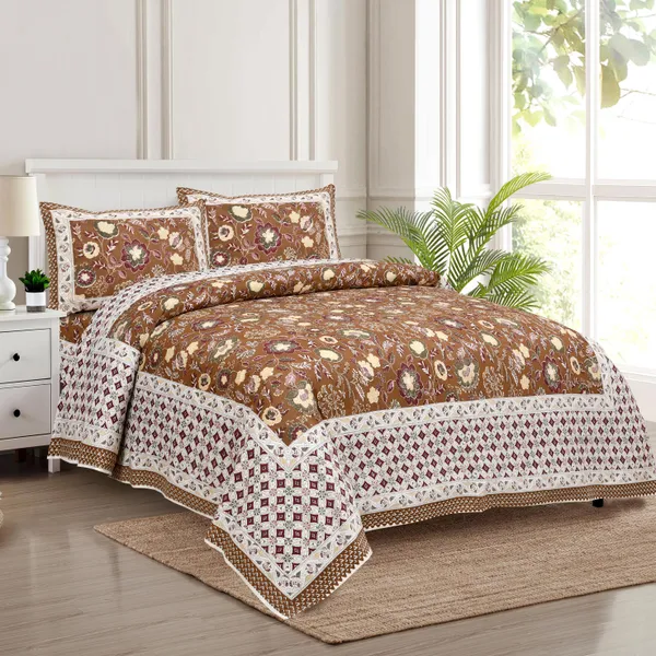 320_TC_katha_patchwork_design_King_Size_Premium_Cotton_Bedsheet_With_Two_Pillow_Covers_-_275_X_275_cm_(King_size)