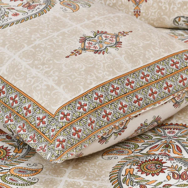 320_TC_katha_patchwork_design_King_Size_Premium_Cotton_Bedsheet_With_Two_Pillow_Covers_-_275_X_275_cm_(King_size)